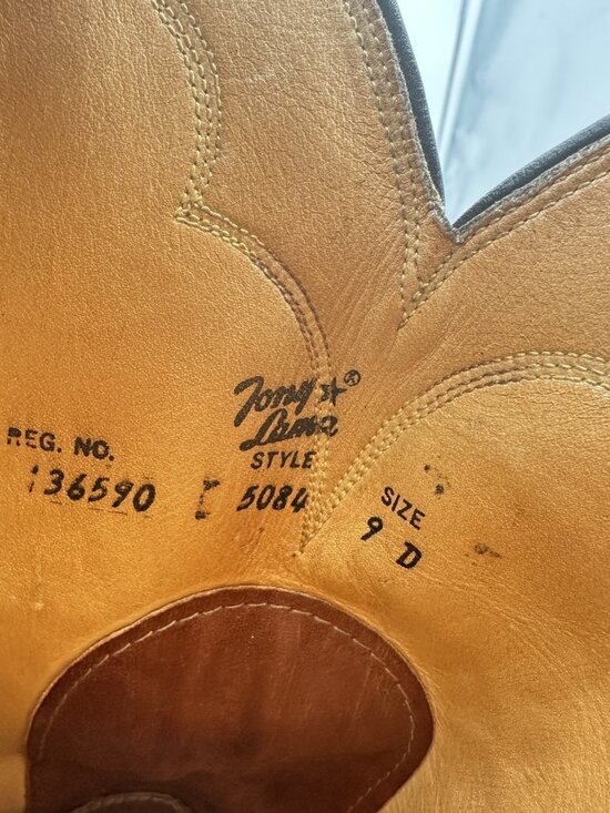 Tony Lama Men Size 9D 5084 Brown Leather Western Cowboy Embroidered Round Toe main image 8